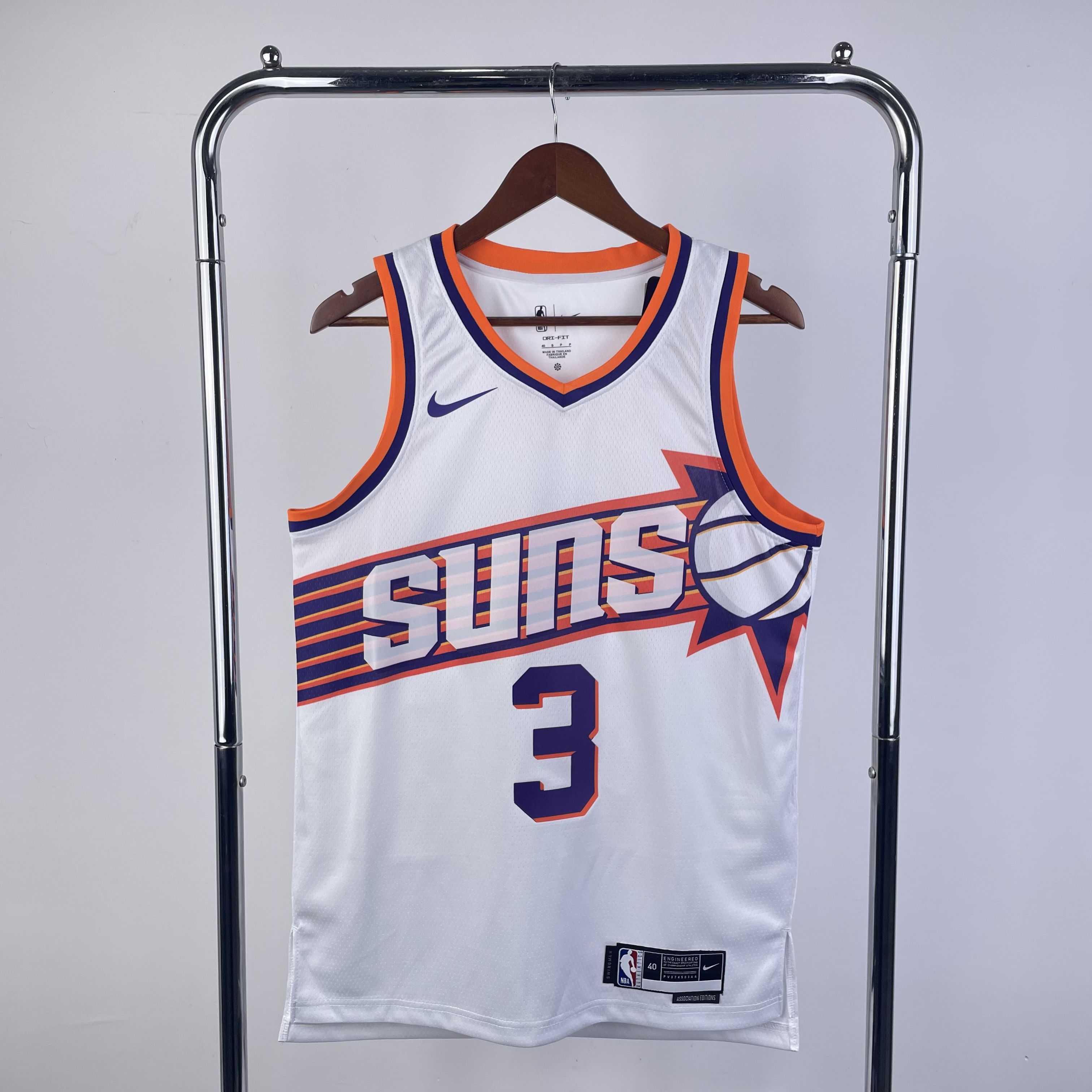 Men Phoenix Suns 3 Beal White Season Nike 2024 NBA Jersey